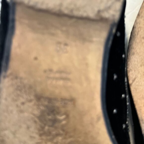 Emma Hope BlackVelvet Suede Trim Bow Women Flats Shoes Size EU 39 / US 8.5 Italy - Picture 6 of 8